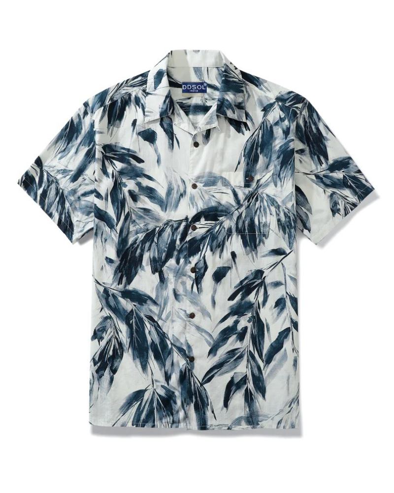 Siros Flower Cuban Collar Shirt
