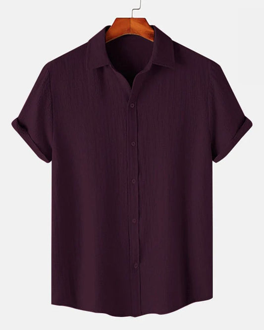 Dregs Wine Textured Shirt