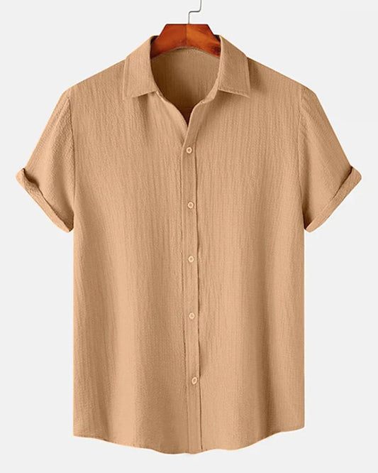 Beige Chiku Textured Shirt