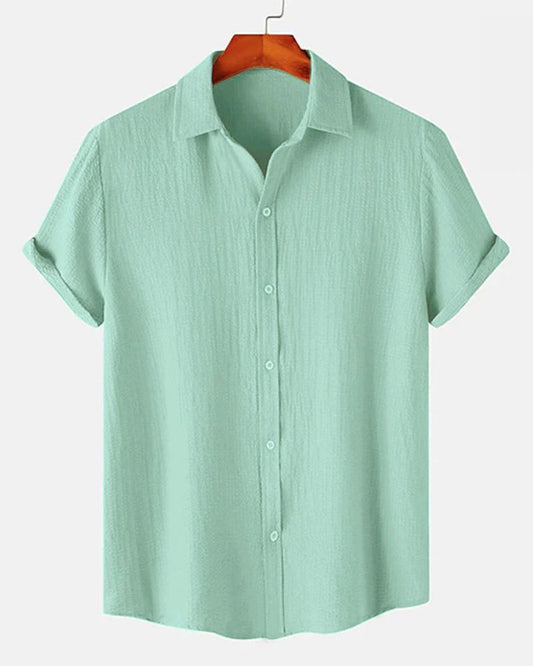 Light Turquoise Textured Shirt
