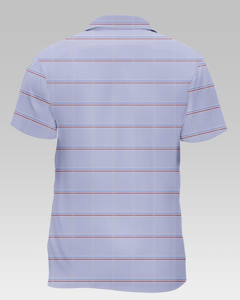 Purple Check Casual Shirt For Men