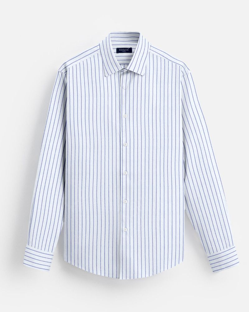 Azure Pinstripe Formal Shirt