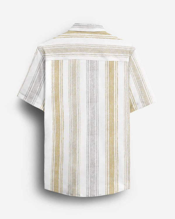 Golden Horizon Striped Shirt