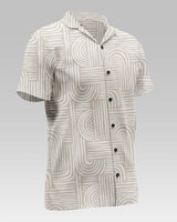 Lines Printed Cotton Shirt For Men