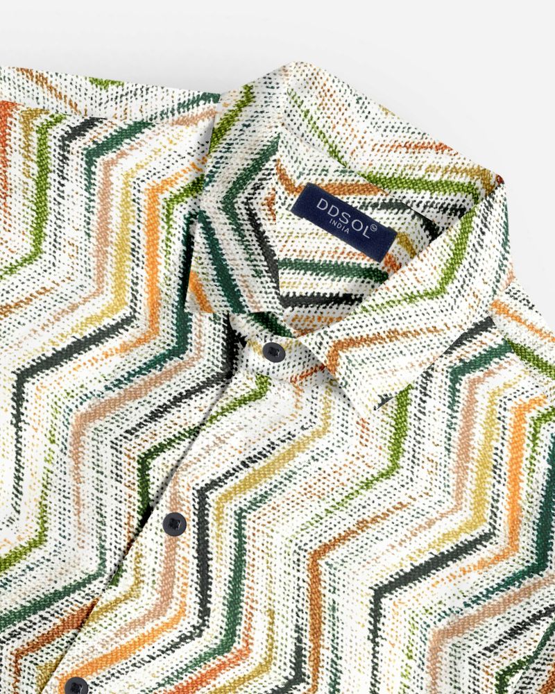 ZigZag Terra Printed Cotton Shirt