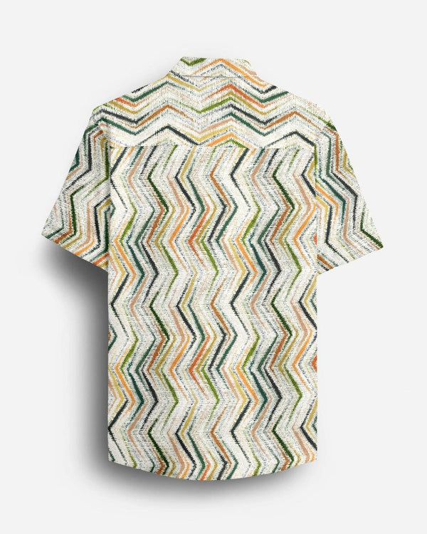 ZigZag Terra Printed Cotton Shirt