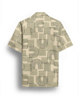 Men's Abstract Geo Lines Short Sleeve Shirt