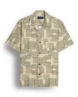 Men's Abstract Geo Lines Short Sleeve Shirt