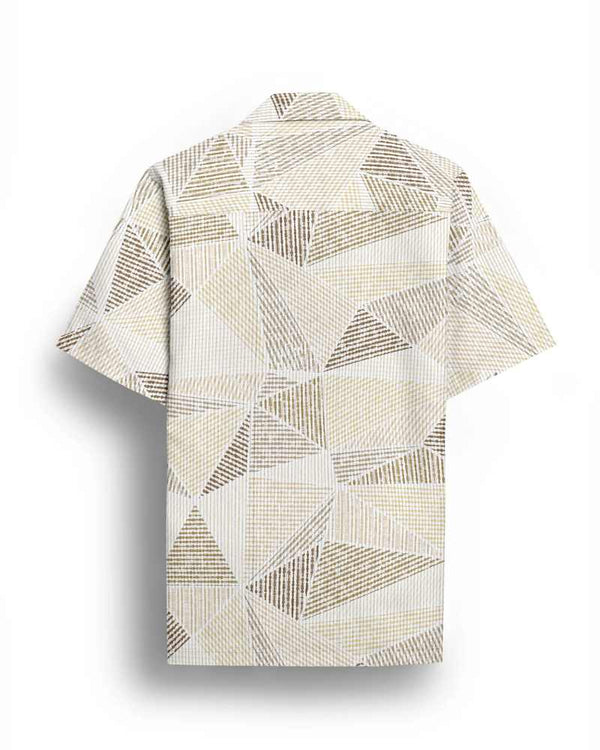 Men's Geometric Precision Short Sleeve Shirt