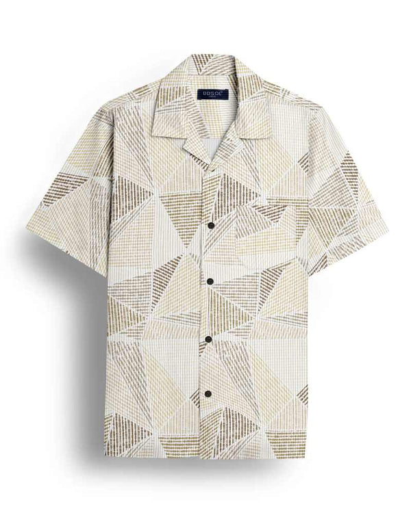 Men's Geometric Precision Short Sleeve Shirt