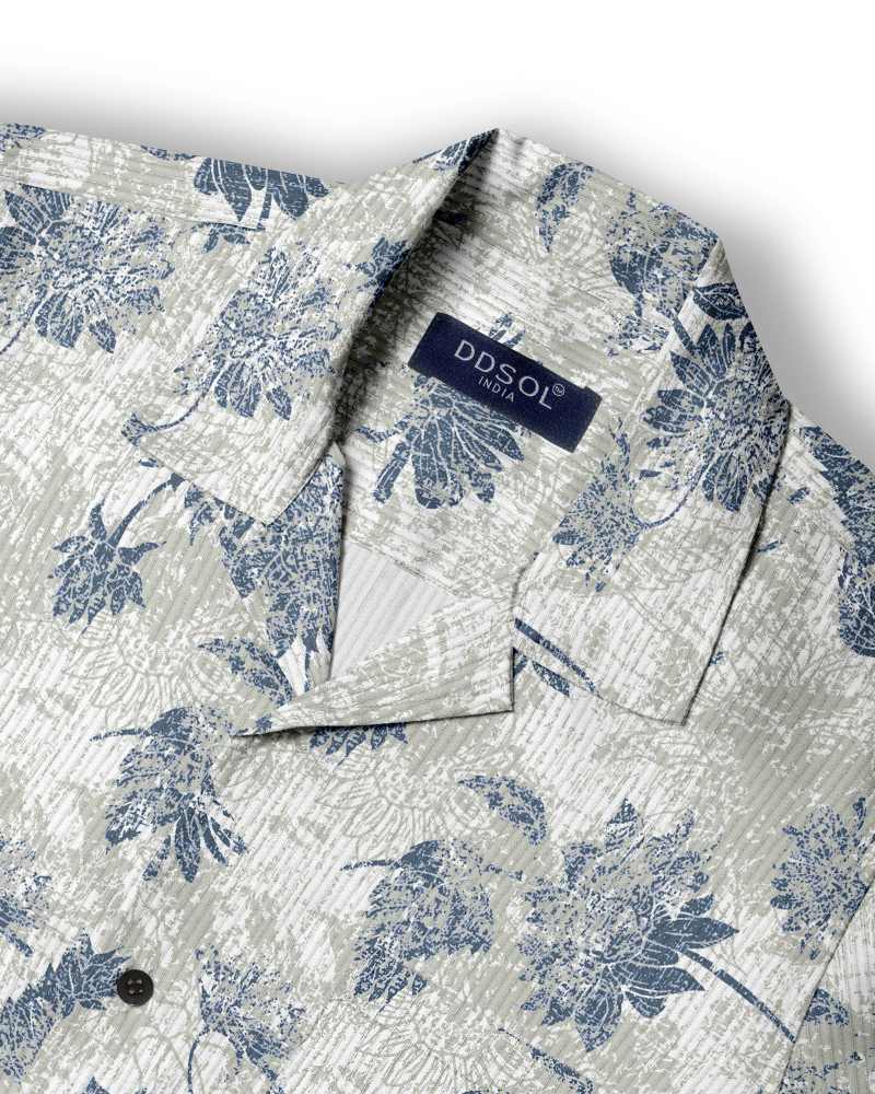 Men's Classic Toile Print Short Sleeve Shirt