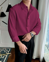 Modern Pink Textured Shirt