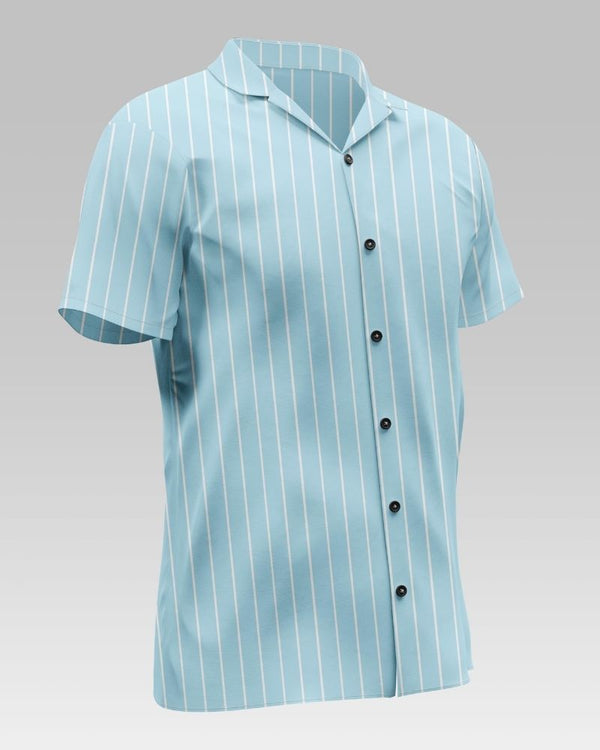 Stripe Printed Cotton Shirt