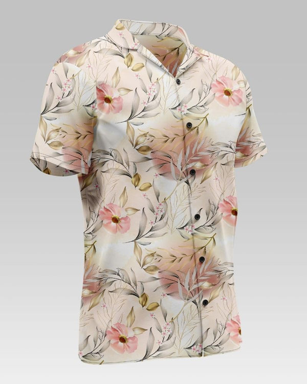 Flower Printed Cotton Shirt