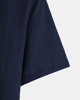 Blue Textured Men's Shirt