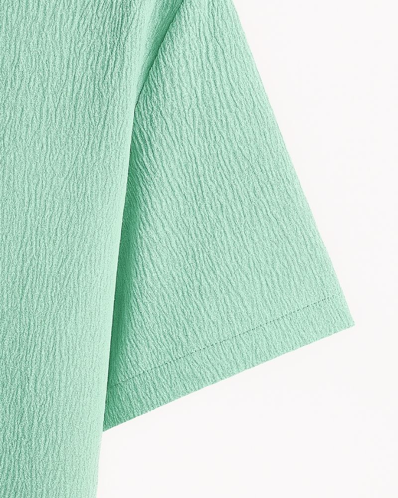 Light Turquoise Textured Shirt