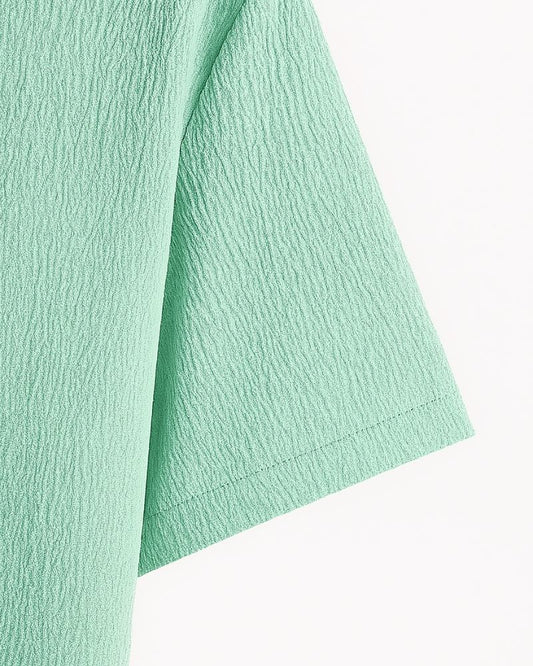 Light Turquoise Textured Shirt