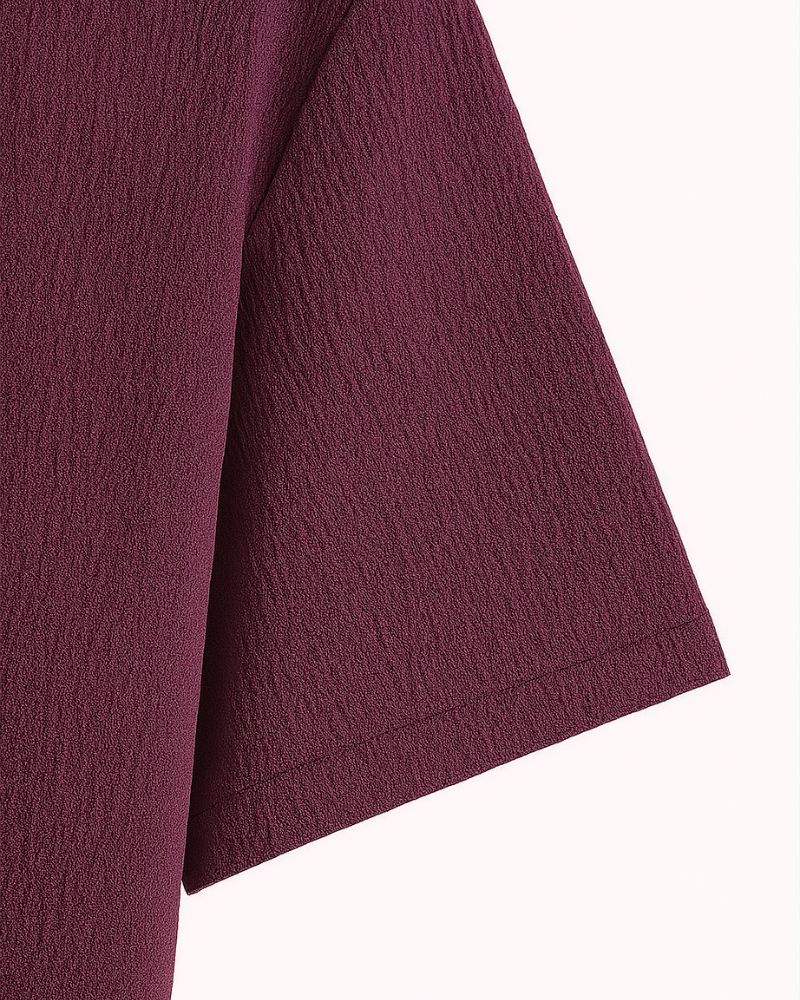 Dregs Wine Textured Shirt