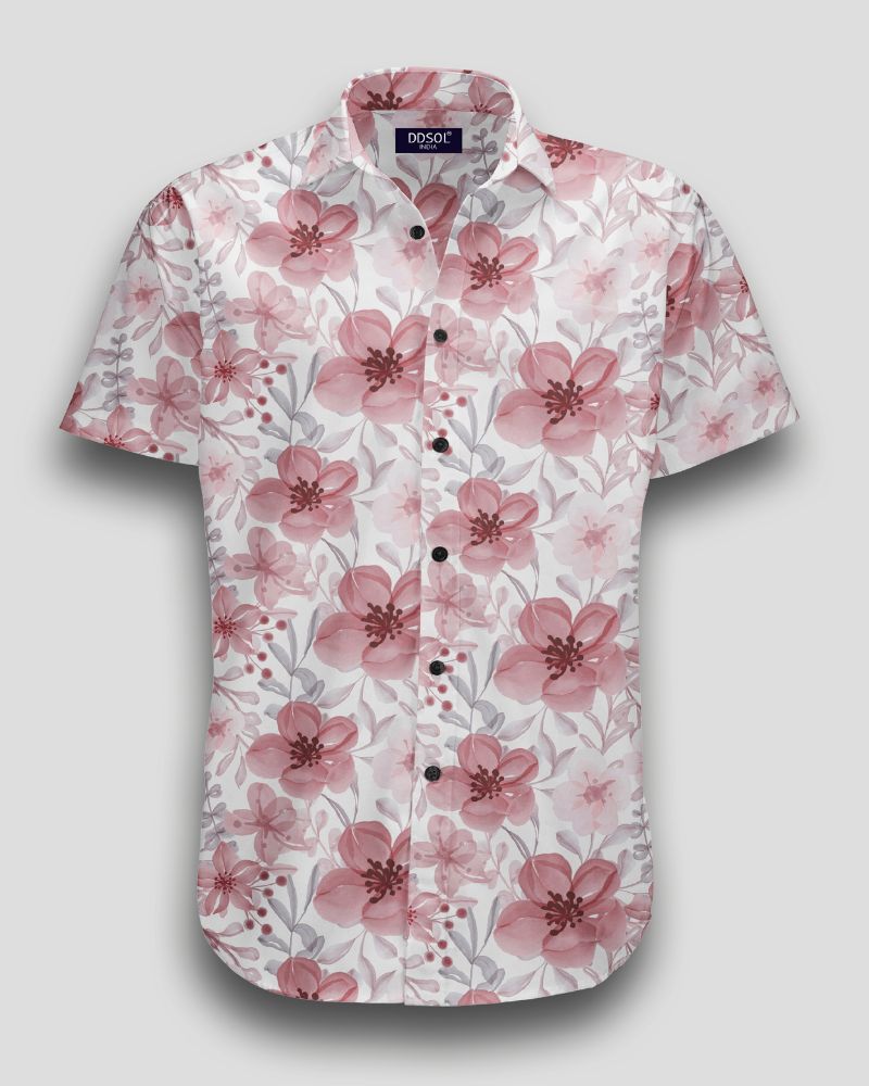 Water Flower Printed Shirt