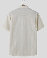 Crown Beige Regular Cotton Shirt