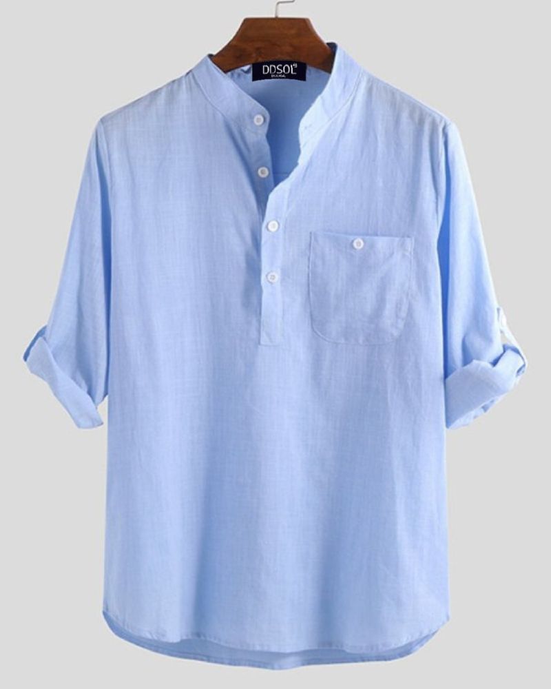 Men's Premium Sky Blue Kurta Shirt