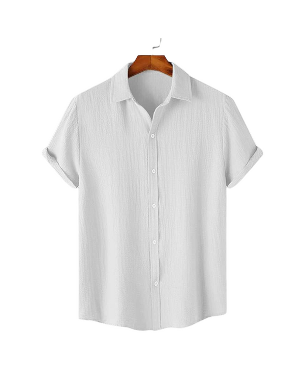 Classic White Textured Shirt