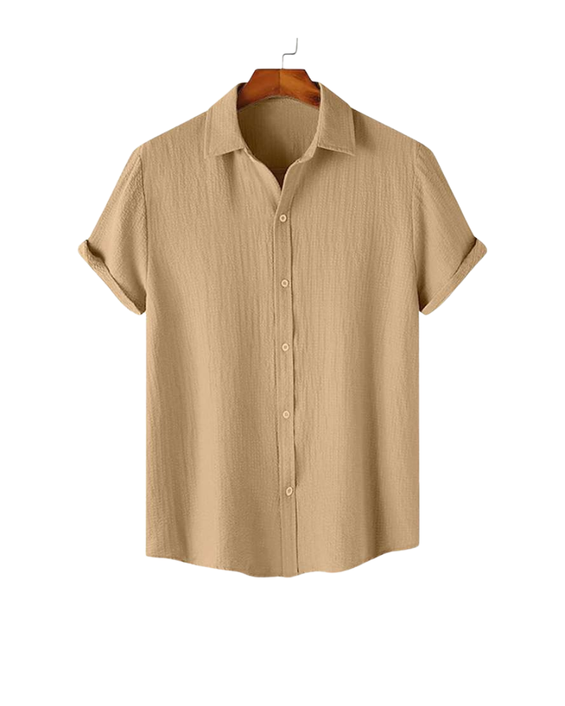 Beige Chiku Textured Shirt