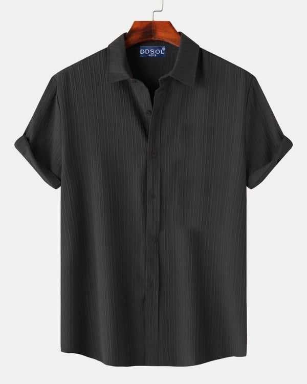 Black Pinstripe Shirt