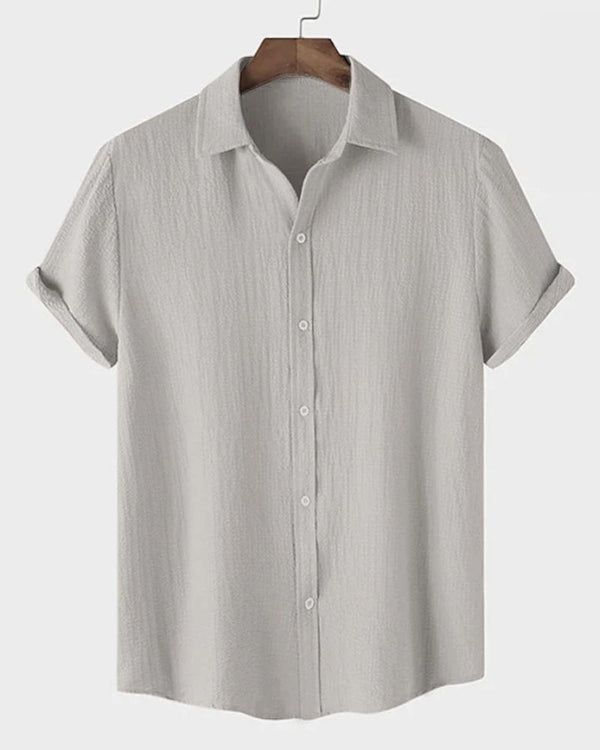 Ivory Color Textured Shirt