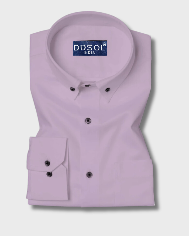 Purple Oxford Plain Cotton Shirt