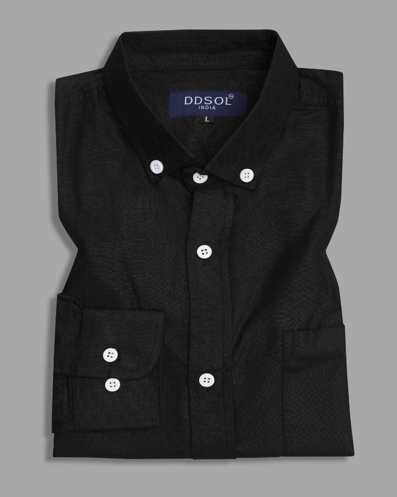 Black Oxford Cotton Shirt