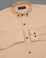 Sandy Tan Oxford Cotton Shirt