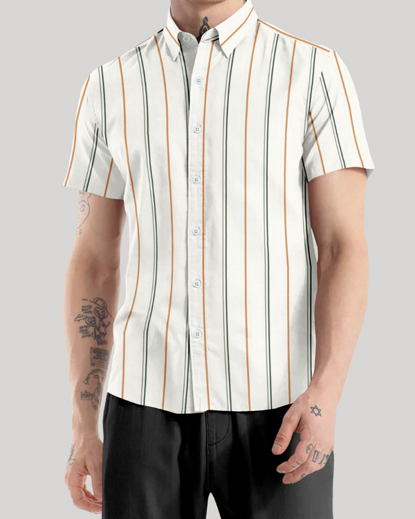 Beautiful Stripe Printed Shirt For Men